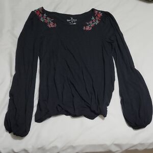Soft & Sexy Long Sleeve Embroidered Top